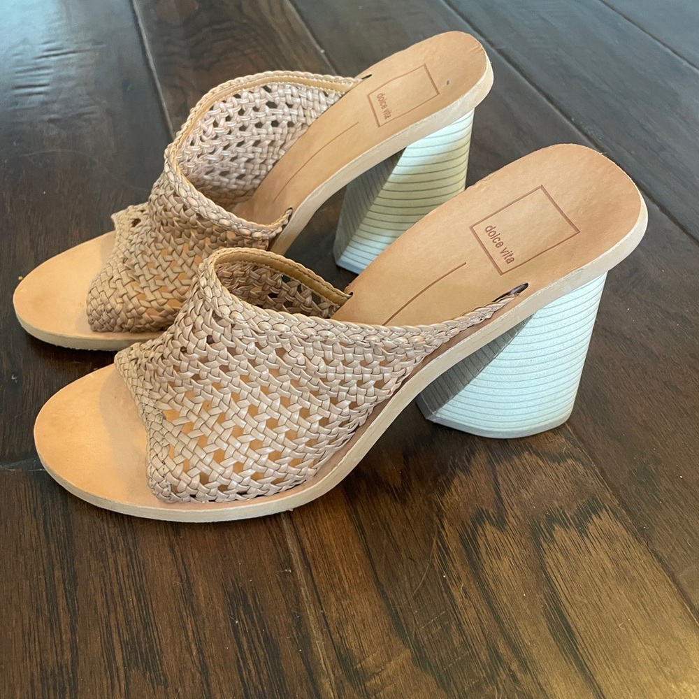 Dolce Vita woven-leather sandals